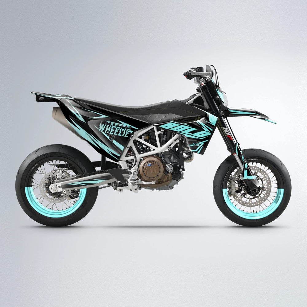 SCAN Husqvarna 701 supermoto graphics kit in Mint