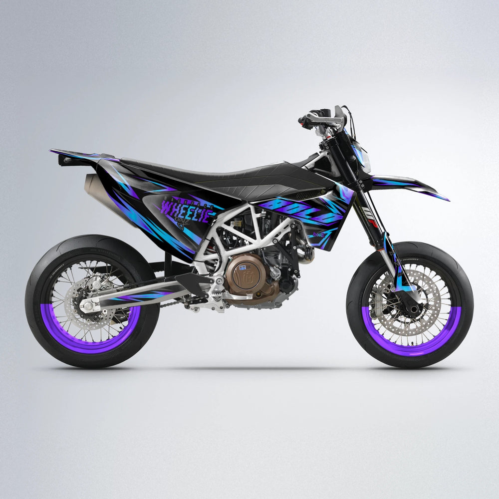 SCAN Husqvarna 701 supermoto graphics kit in Purple
