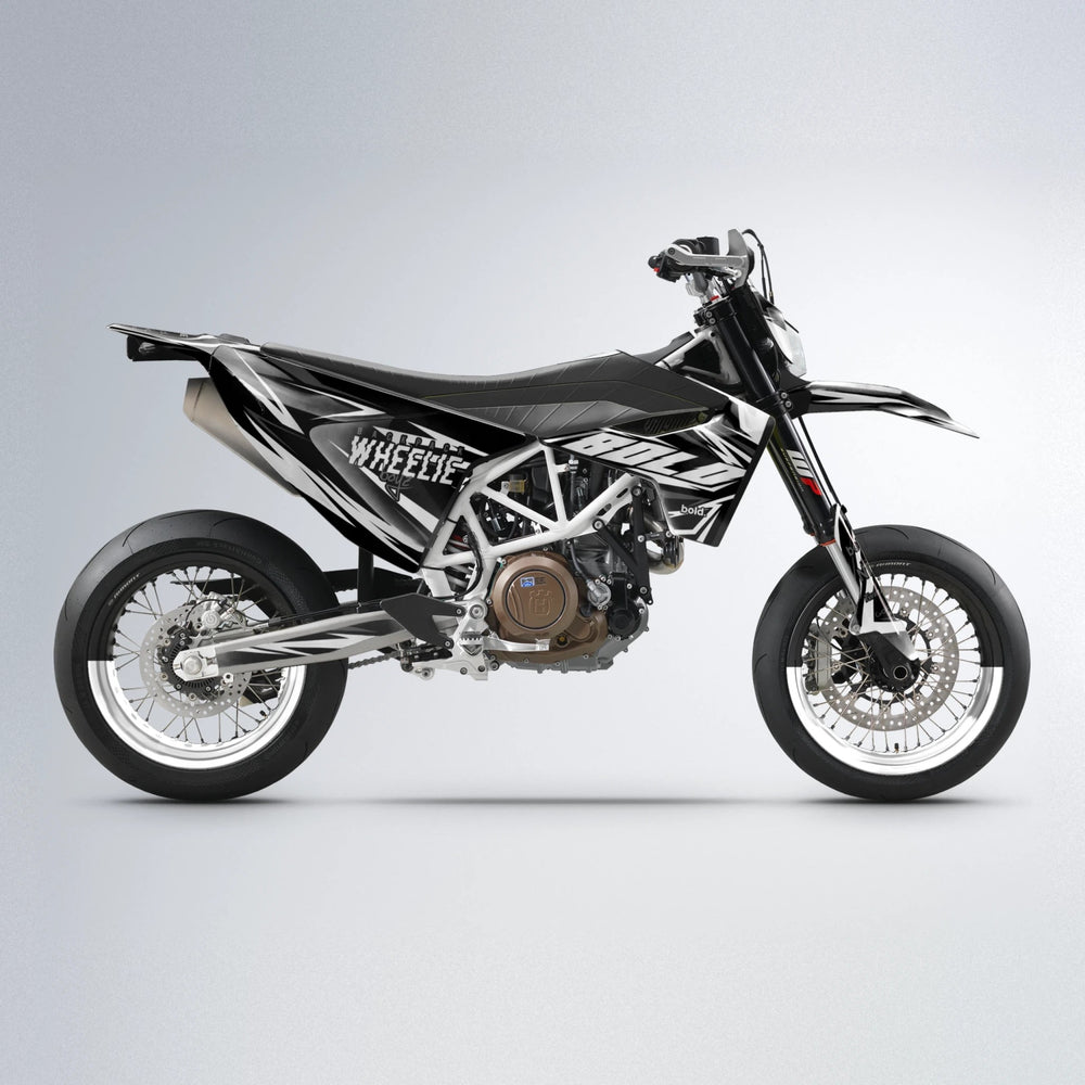 SCAN Husqvarna 701 supermoto graphics kit in White