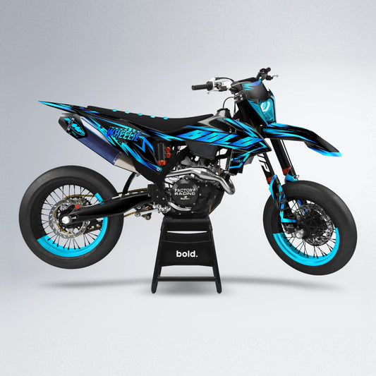 SCAN supermoto graphics kit in Blue