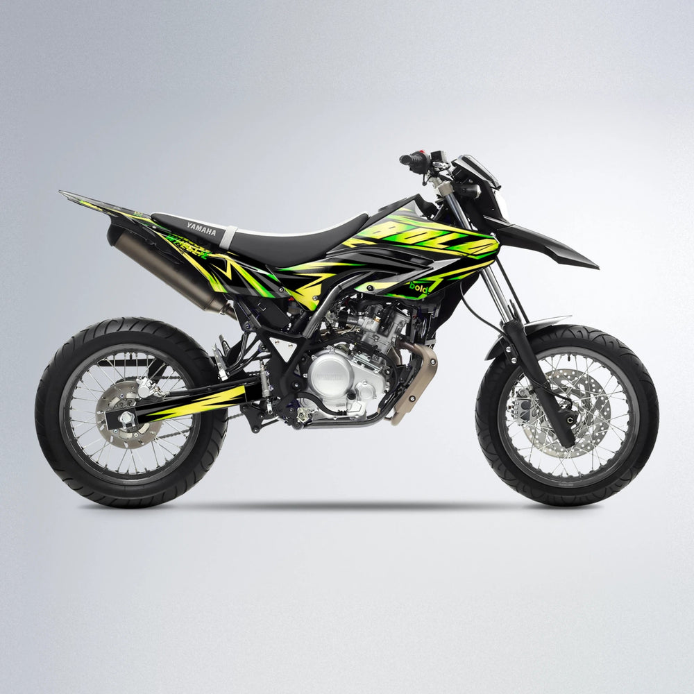 SCAN Yamaha WR 125X supermoto graphics kit in Green