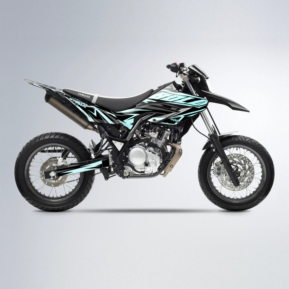 SCAN Yamaha WR 125X supermoto graphics kit in Mint