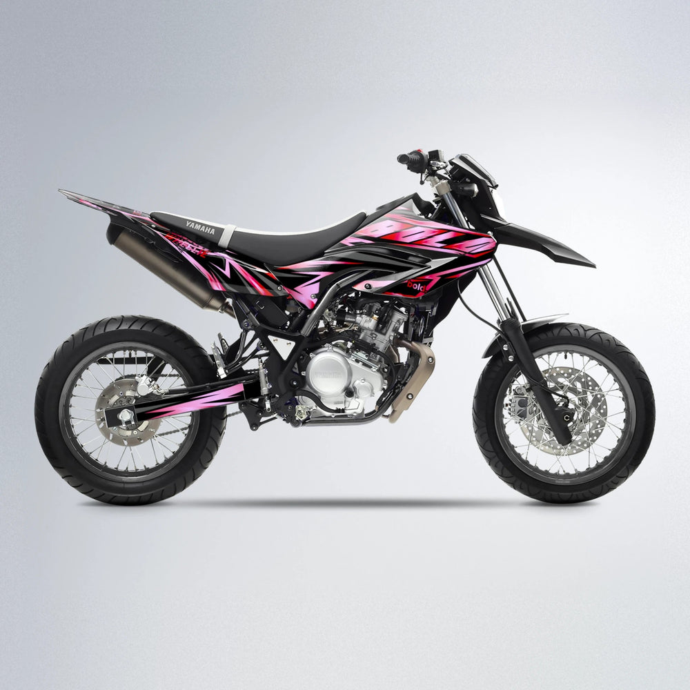 SCAN Yamaha WR 125X supermoto graphics kit in Red