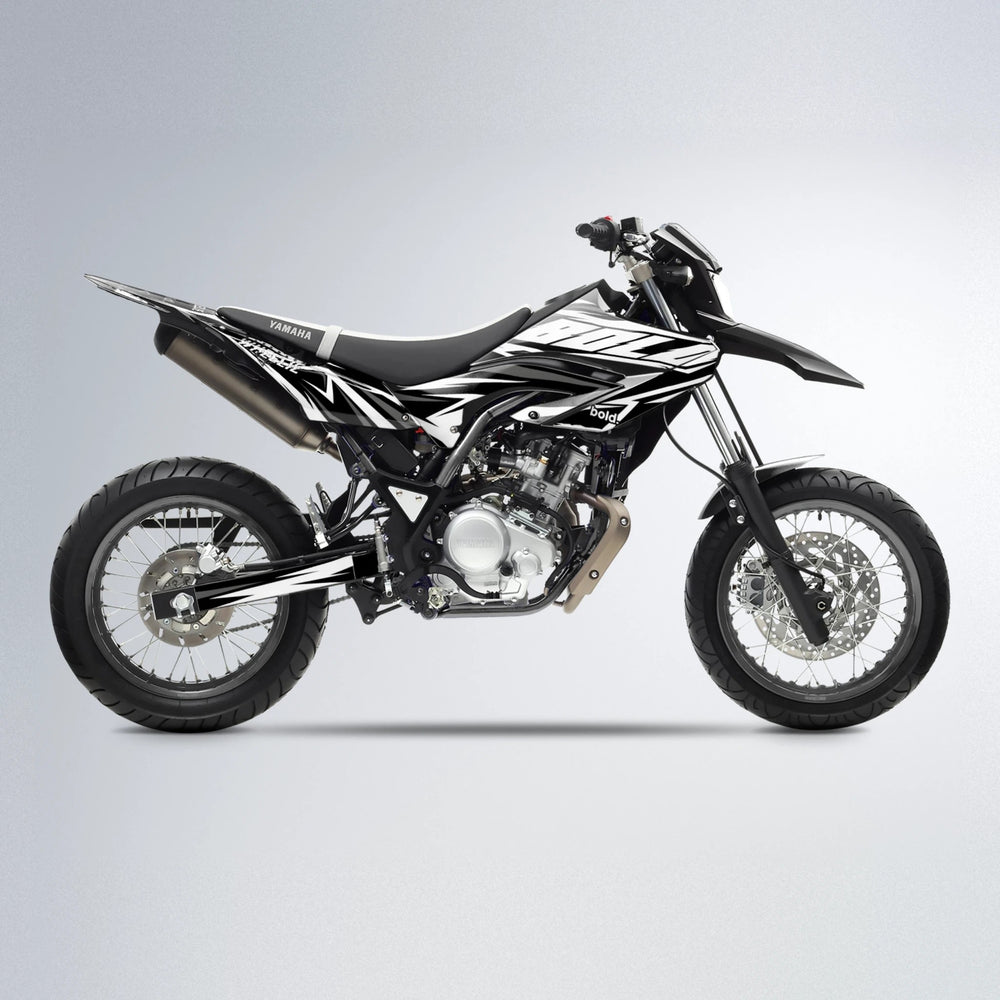 SCAN Yamaha WR 125X supermoto graphics kit in White
