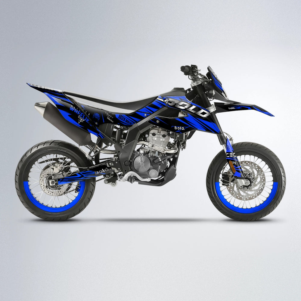 SEBBE ROSEN Aprilia SX 125 supermoto graphics kit in Blue