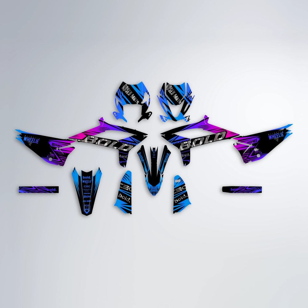 SEBBE ROSEN Beta graphics kit parts layout in Blue Purple Fade