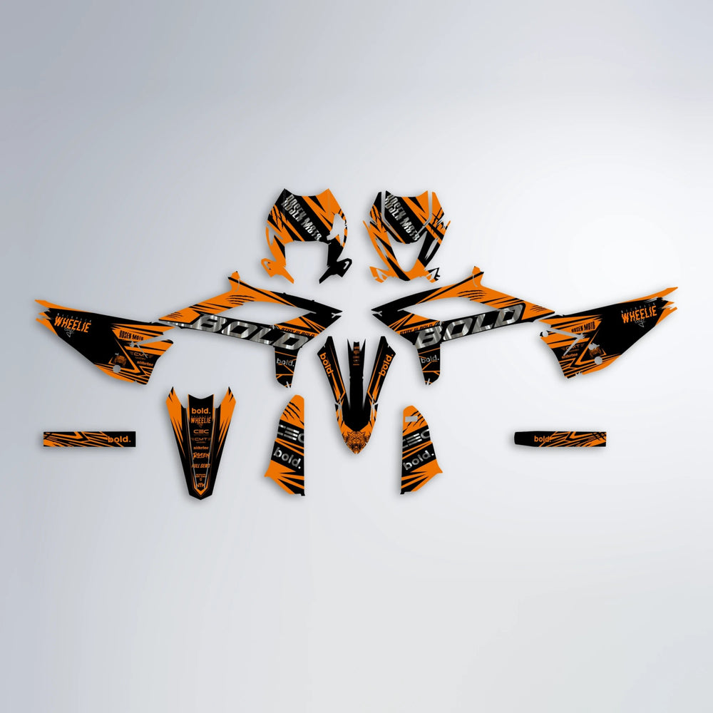 SEBBE ROSEN Beta graphics kit parts layout in Orange