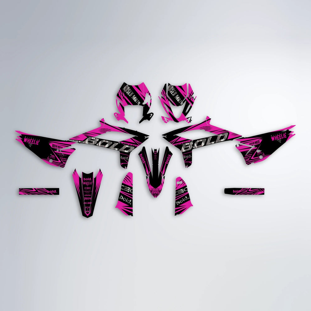 SEBBE ROSEN Beta graphics kit parts layout in Pink