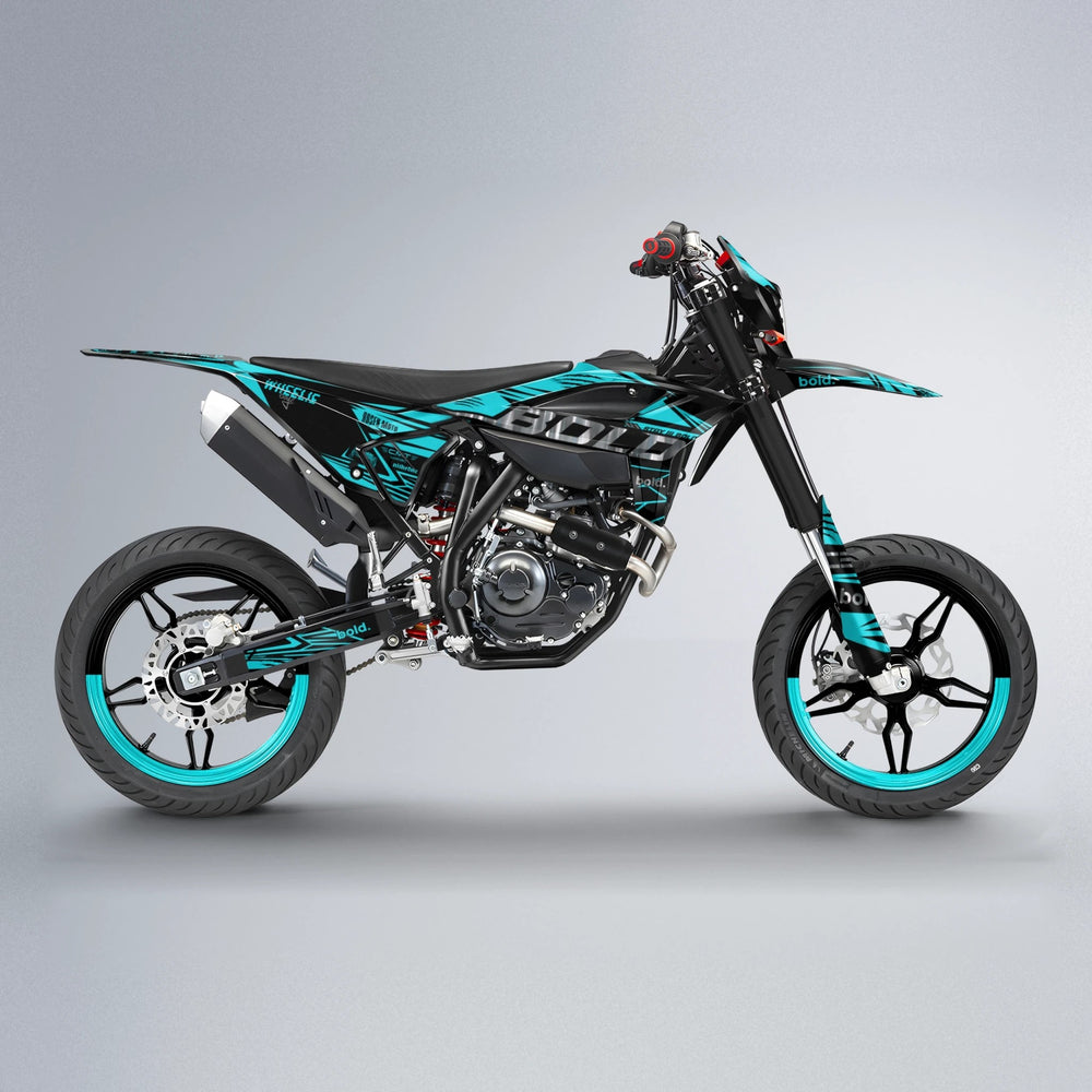SEBBE ROSEN Beta supermoto graphics kit in Teal