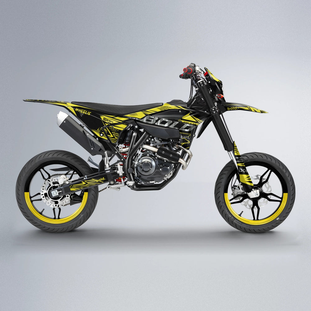 SEBBE ROSEN Beta supermoto graphics kit in Yellow