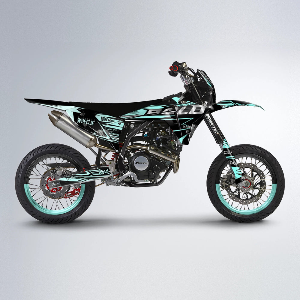 SEBBE ROSEN Fantic supermoto graphics kit in Mint