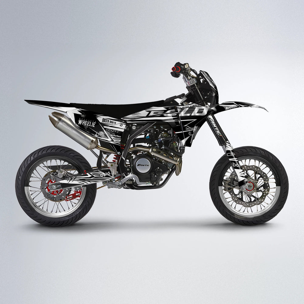 SEBBE ROSEN Fantic supermoto graphics kit in White
