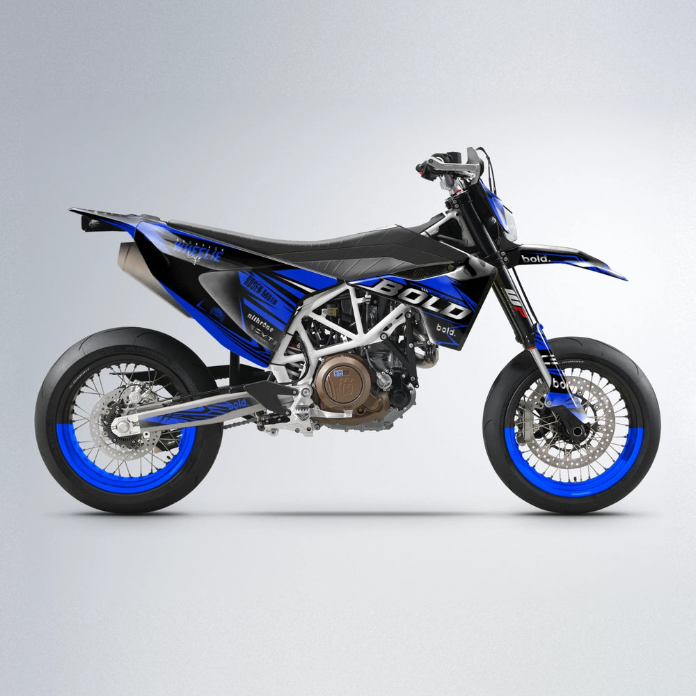 SEBBE ROSEN Husqvarna 701 supermoto graphics kit in Blue