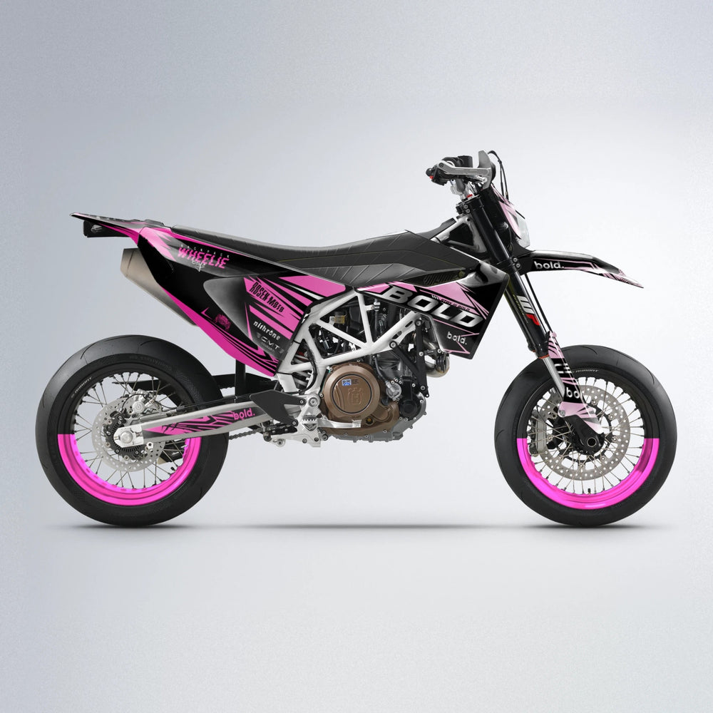 SEBBE ROSEN Husqvarna 701 supermoto graphics kit in Flamingo