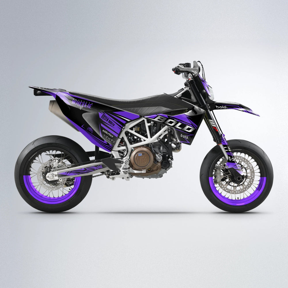 SEBBE ROSEN Husqvarna 701 supermoto graphics kit in Purple