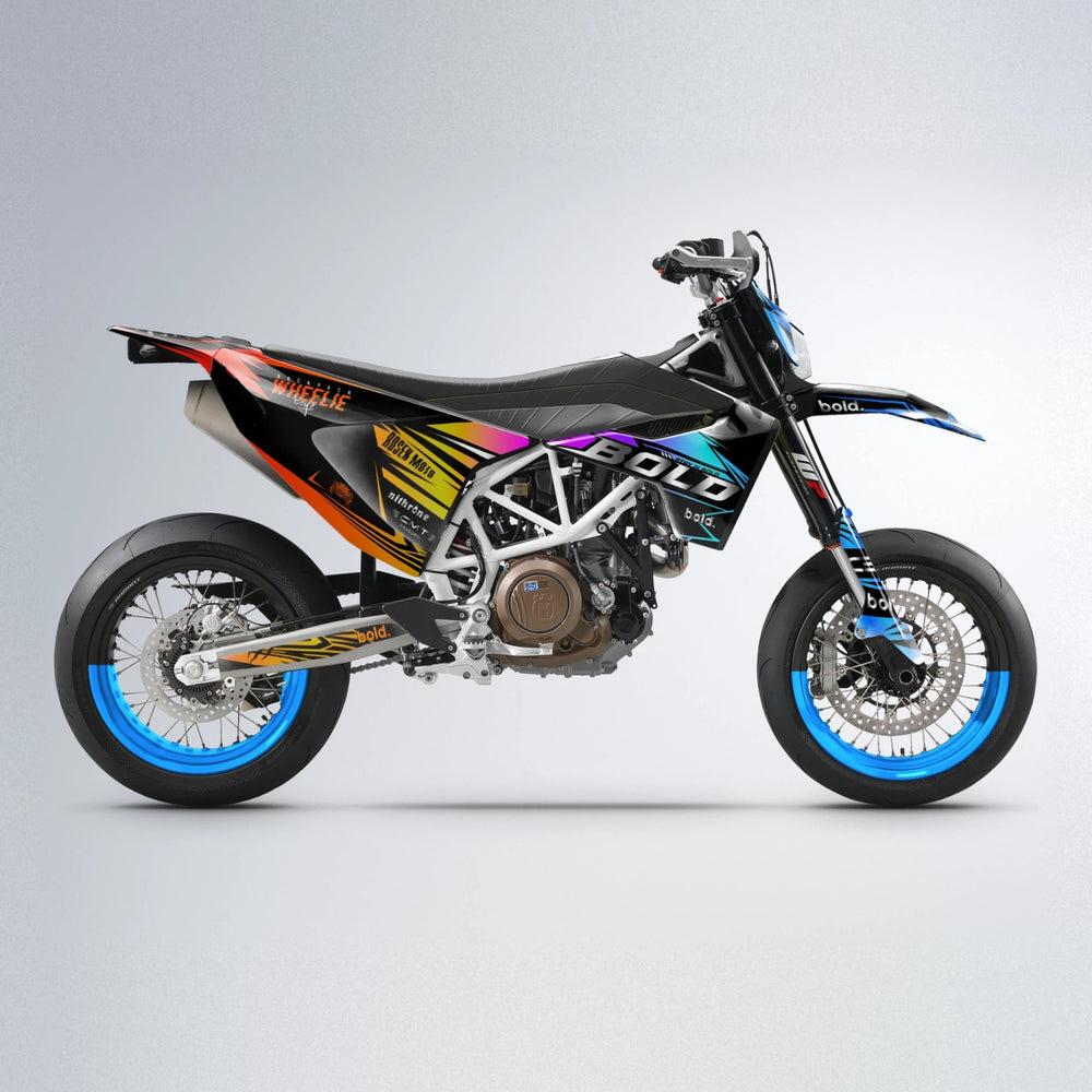 SEBBE ROSEN Husqvarna 701 supermoto graphics kit in Sunset Fade
