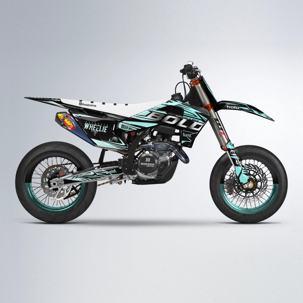 SEBBE ROSEN Husqvarna FE/TE supermoto graphics kit in Mint
