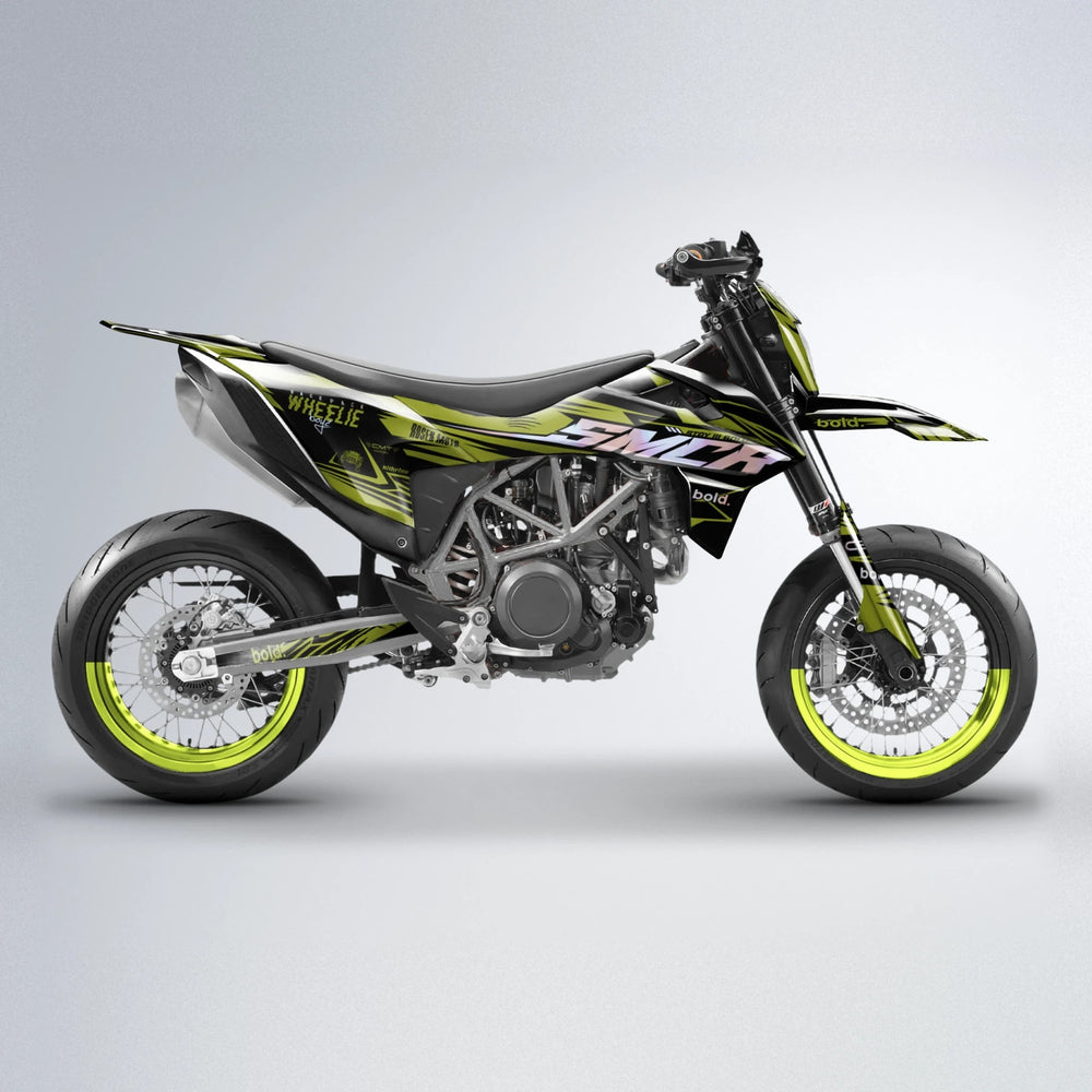 SEBBE ROSEN KTM SMC 690 supermoto graphics kit in Olive