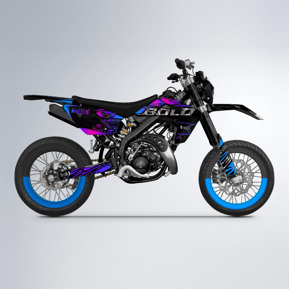 SEBBE ROSEN Rieju MRT supermoto graphics kit in Blue Purple Fade