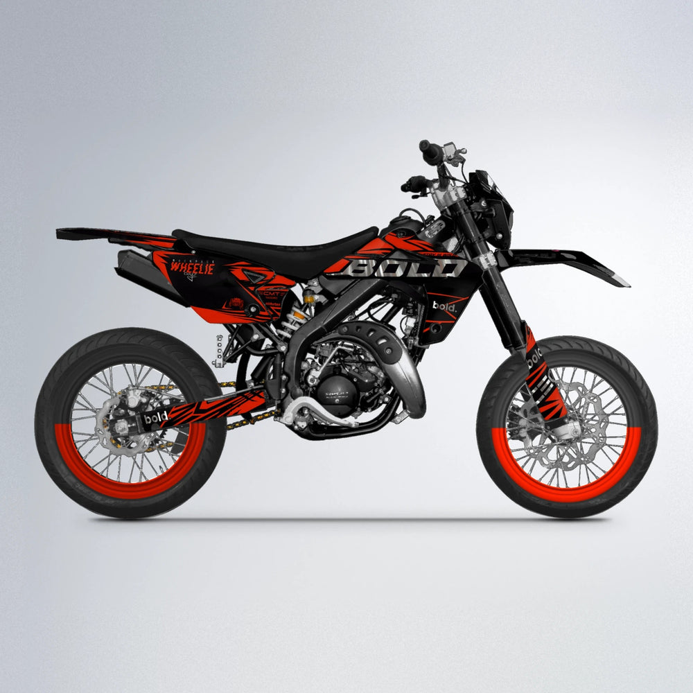 SEBBE ROSEN Rieju MRT supermoto graphics kit in Custom Colour