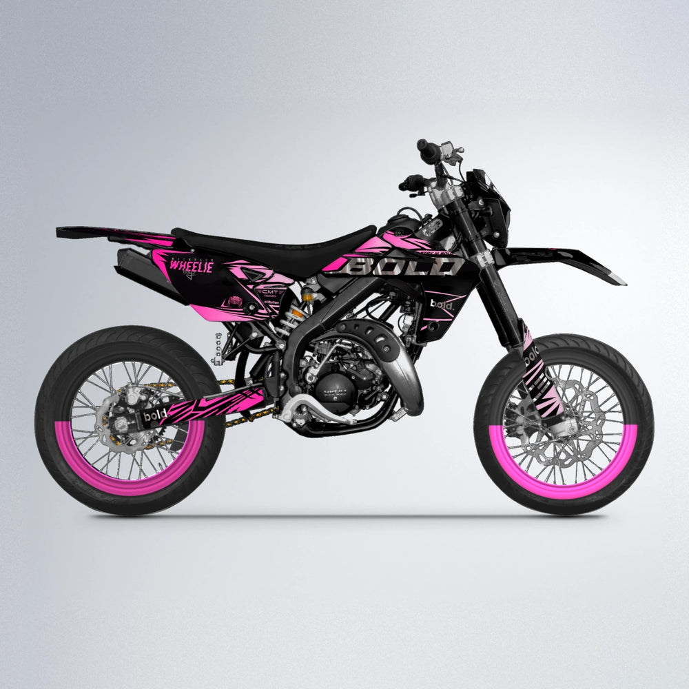 SEBBE ROSEN Rieju MRT supermoto graphics kit in Flamingo
