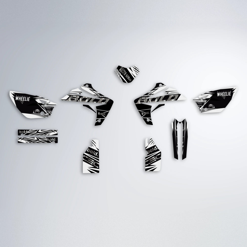 SEBBE ROSEN Rieju MRT graphics kit parts layout in White