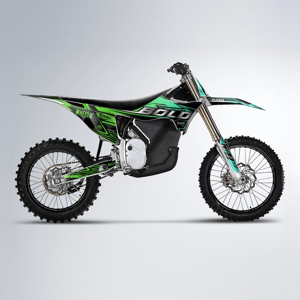 SEBBE ROSEN Stark Varg MX motocross graphics kit in Cyan & Green