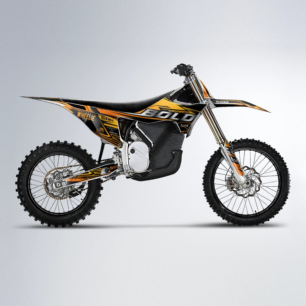 SEBBE ROSEN Stark Varg MX motocross graphics kit in Orange & Yellow