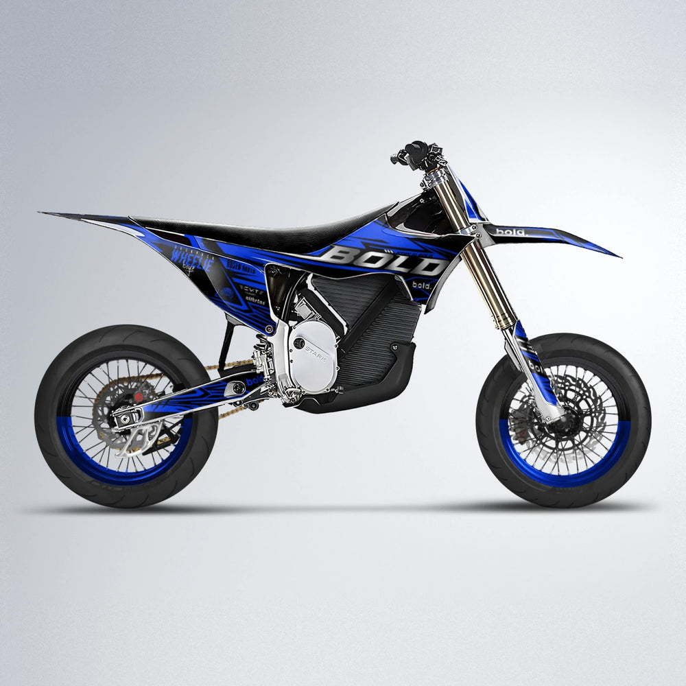SEBBE ROSEN Stark Varg SM supermoto graphics kit in Blue