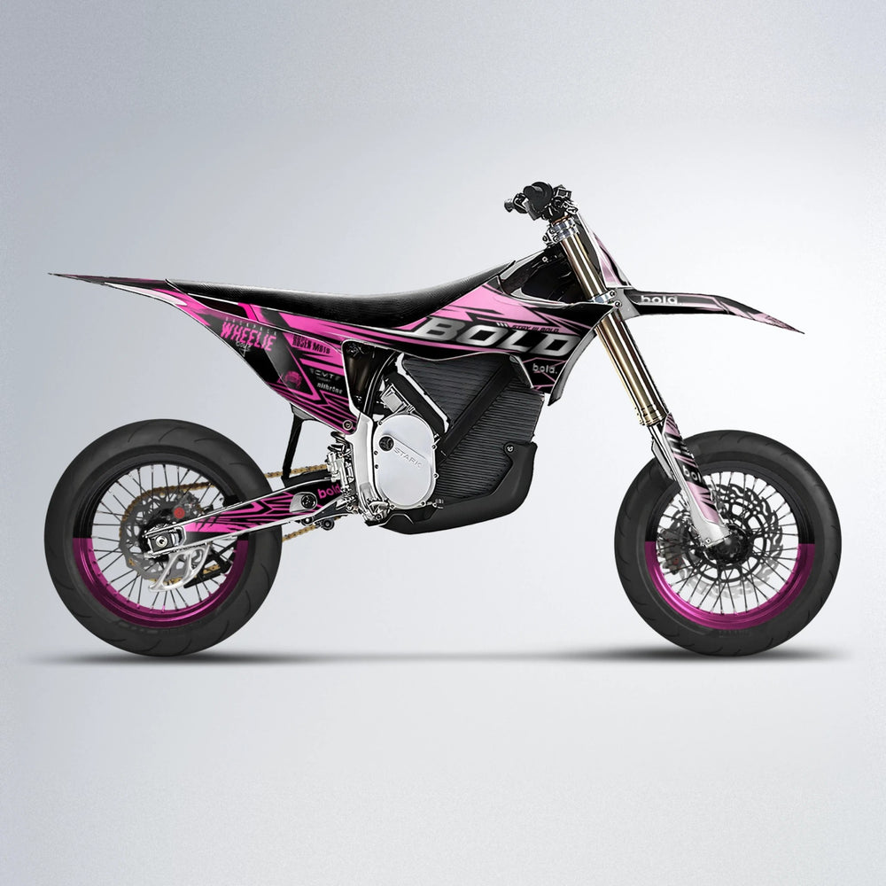 SEBBE ROSEN Stark Varg SM supermoto graphics kit in Flamingo