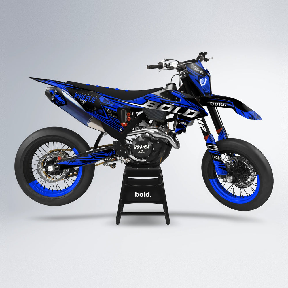 SEBBE ROSEN supermoto graphics kit in Blue