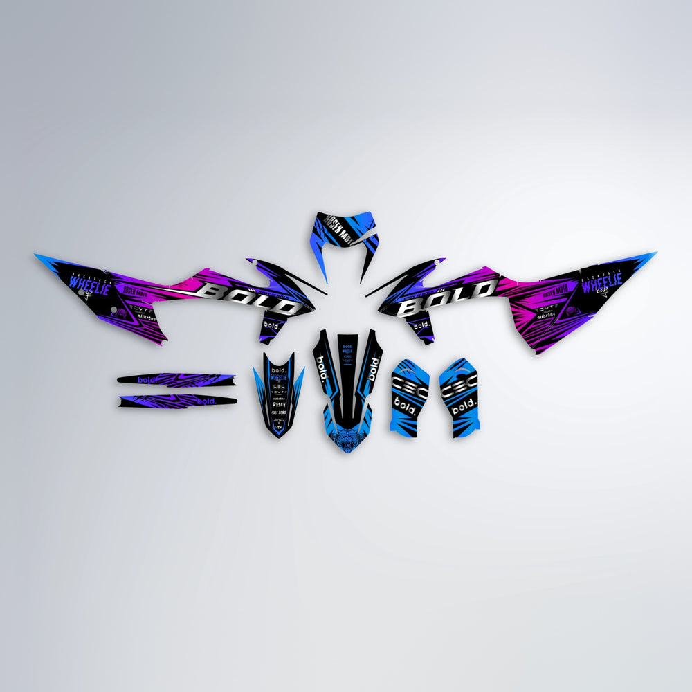 SEBBE ROSEN graphics kit parts layout in Blue Purple Fade