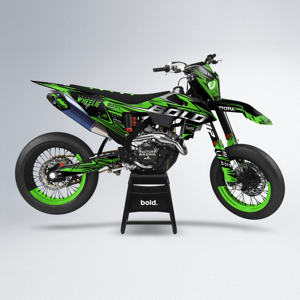 SEBBE ROSEN supermoto graphics kit in Green