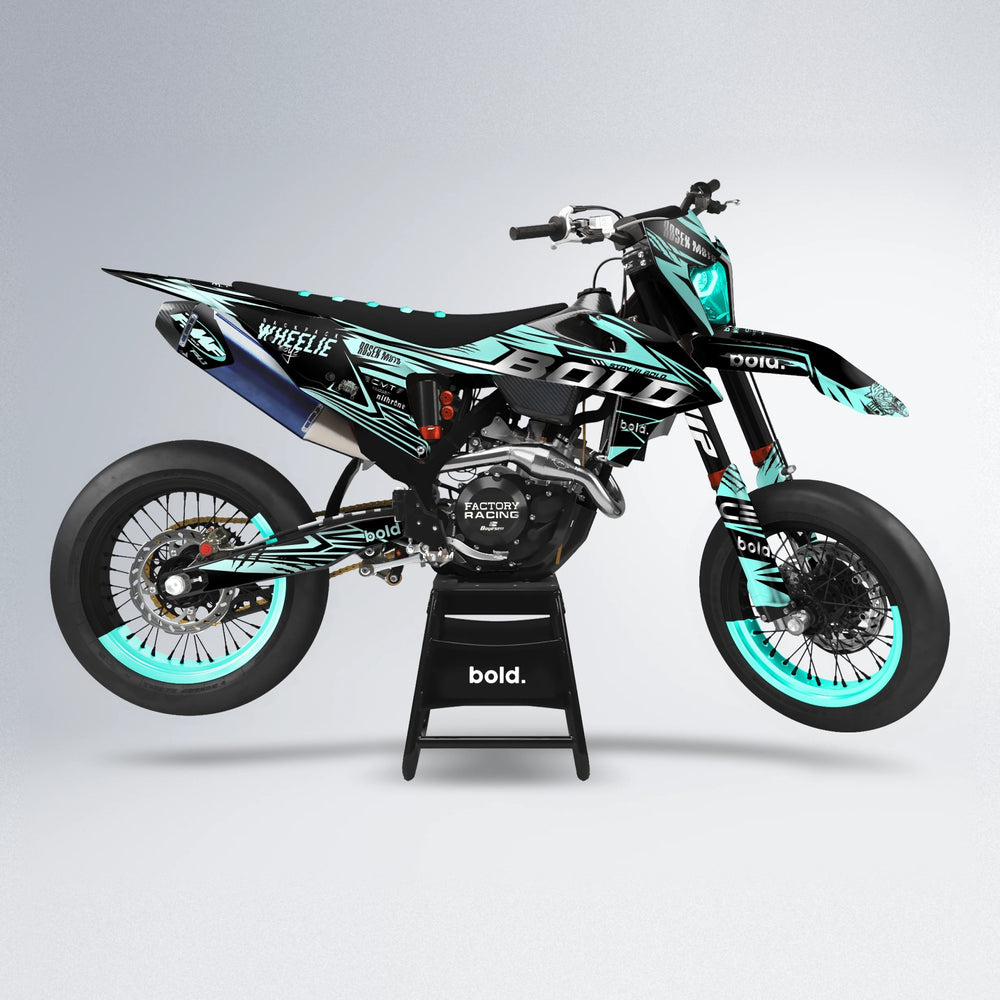 SEBBE ROSEN supermoto graphics kit in Mint
