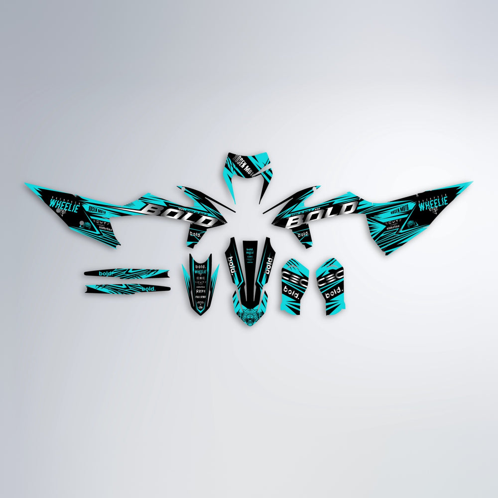 SEBBE ROSEN graphics kit parts layout in Teal