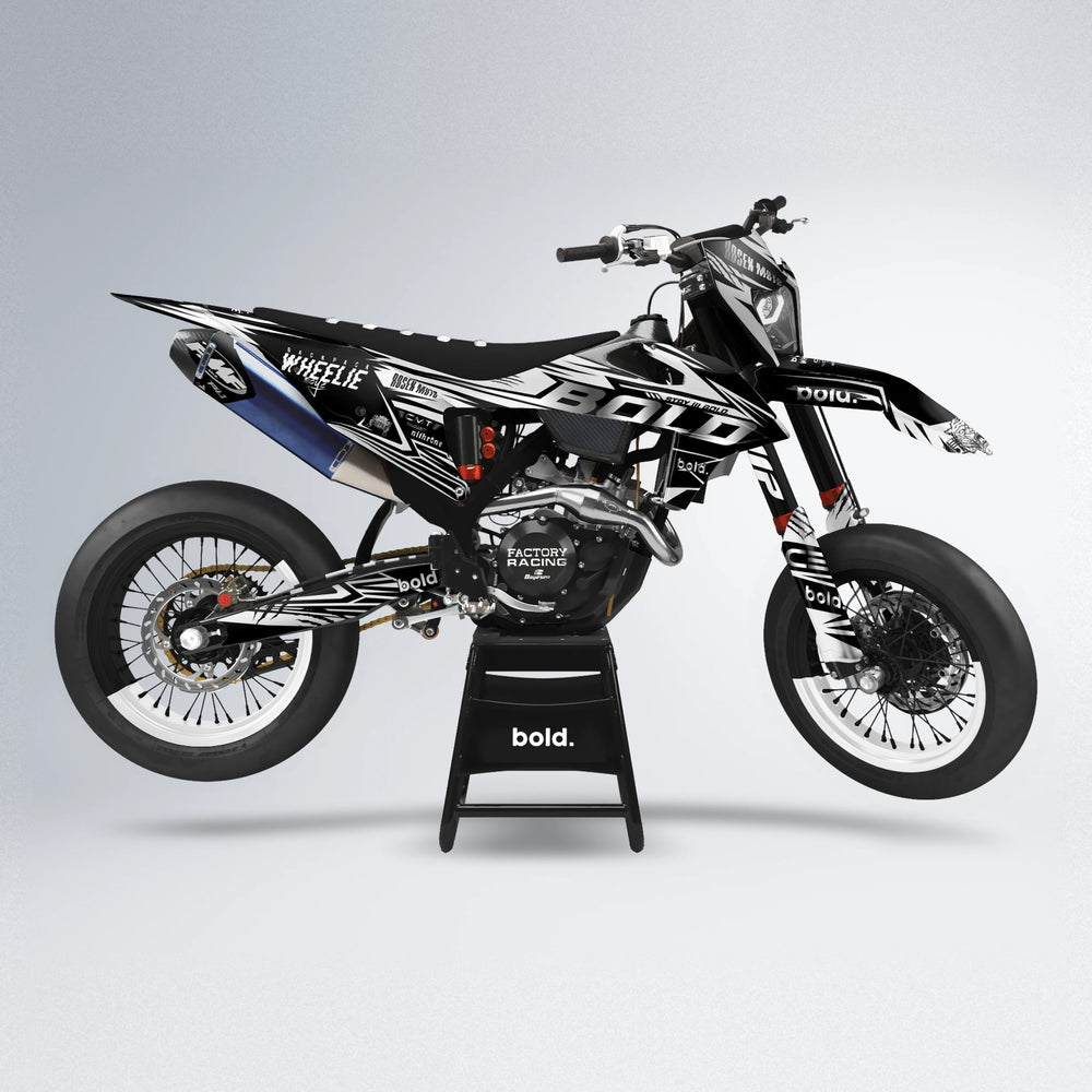 SEBBE ROSEN supermoto graphics kit in White