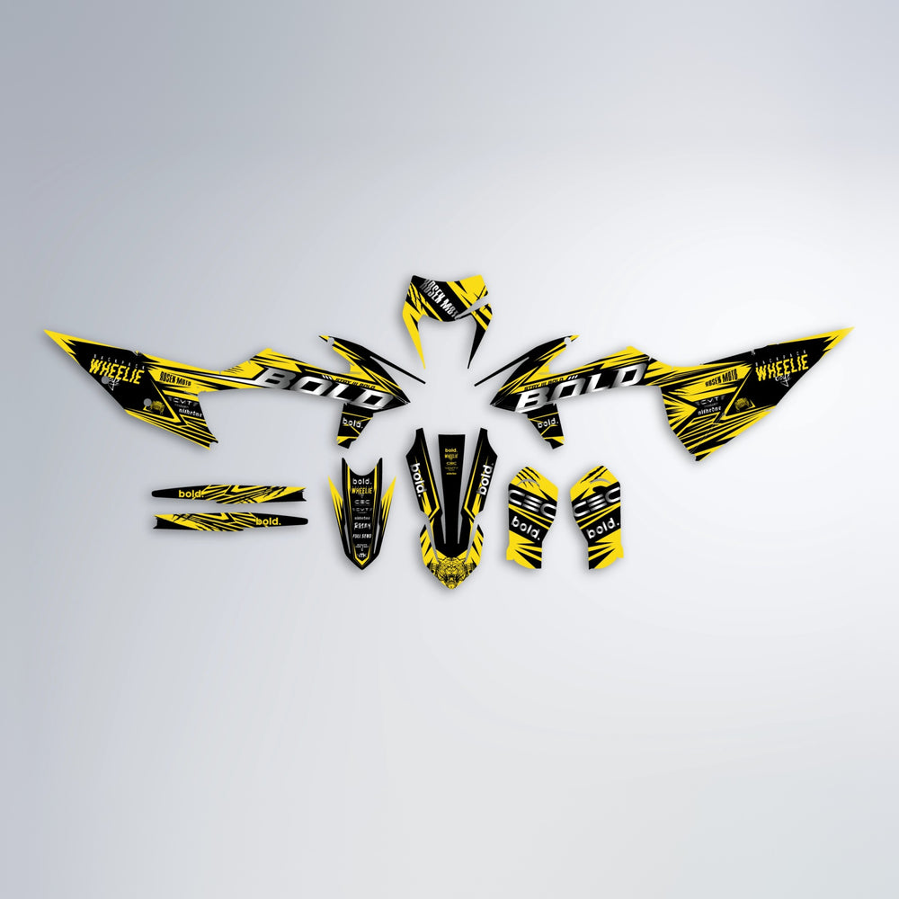 SEBBE ROSEN graphics kit parts layout in Yellow