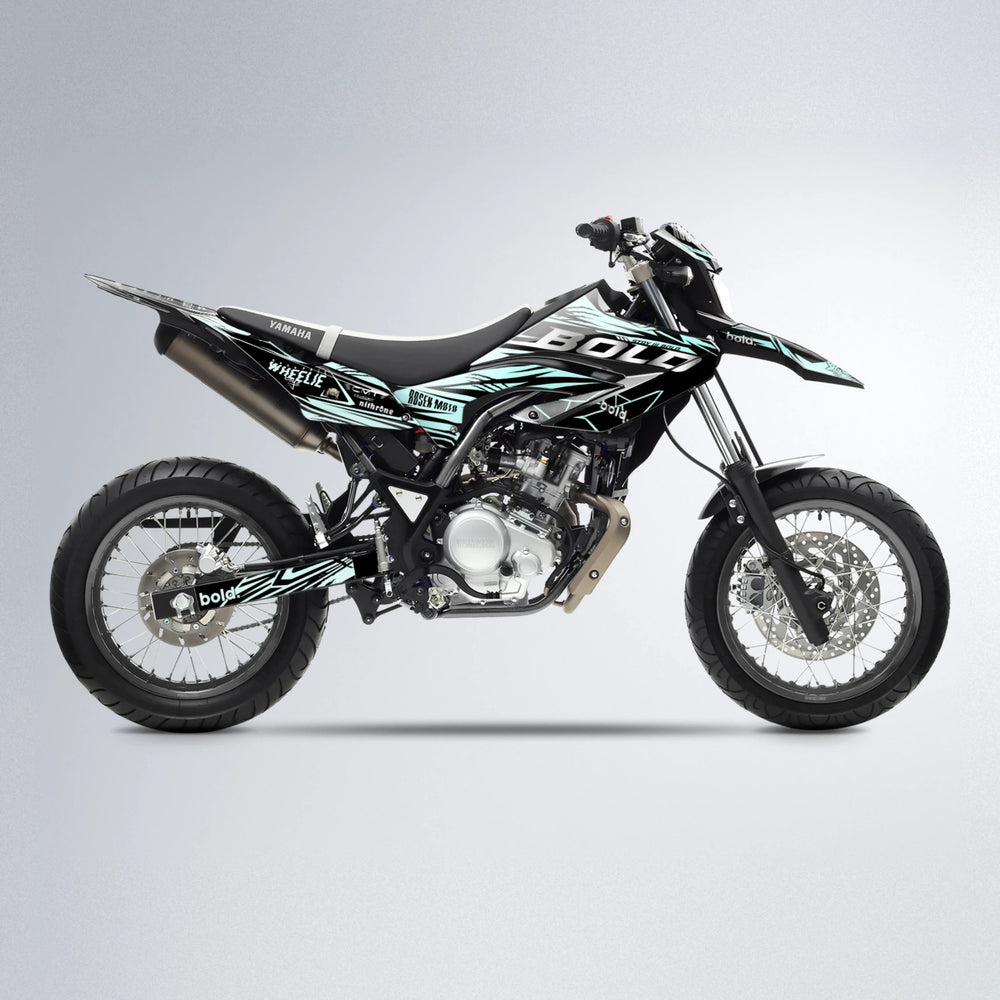 SEBBE ROSEN Yamaha WR 125X supermoto graphics kit in Mint
