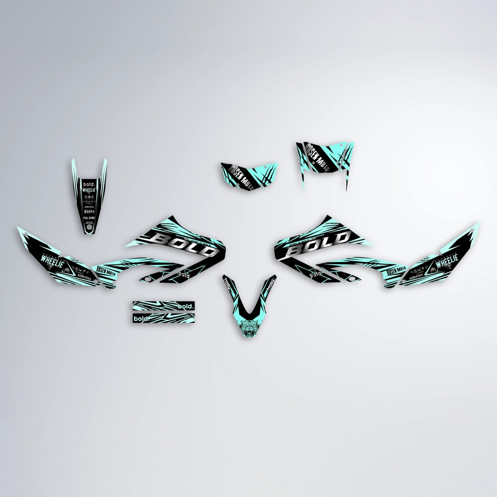 SEBBE ROSEN Yamaha WR 125X graphics kit parts layout in Mint