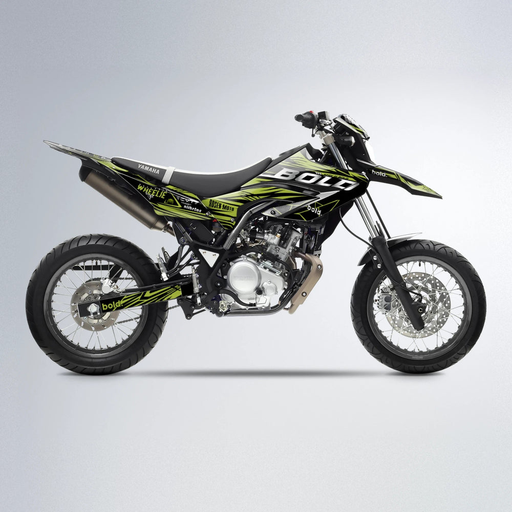 SEBBE ROSEN Yamaha WR 125X supermoto graphics kit in Olive