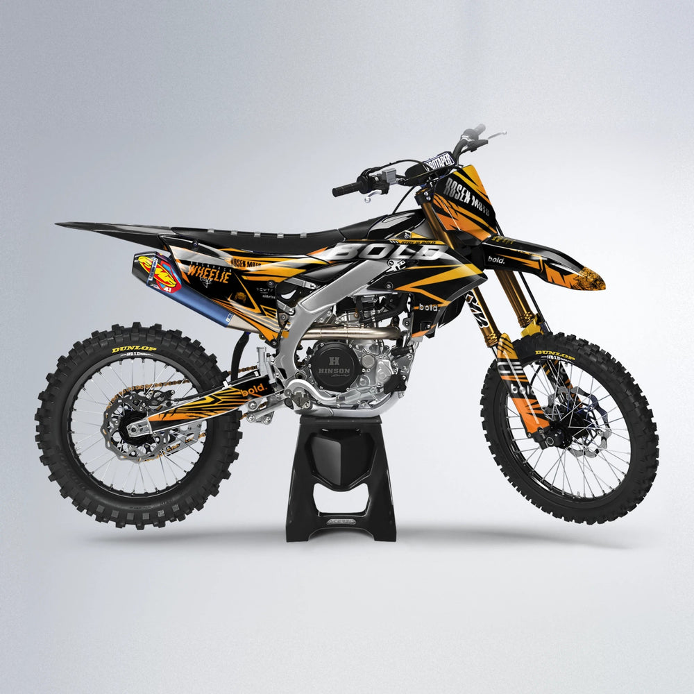 SEBBE ROSEN Yamaha YZF MX motocross graphics kit in Orange & Yellow