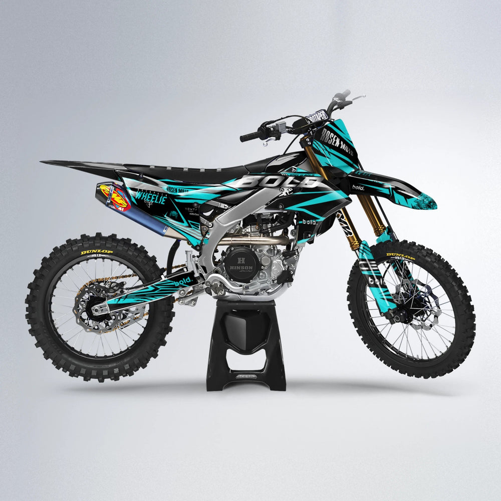 SEBBE ROSEN Yamaha YZF MX motocross graphics kit in Teal