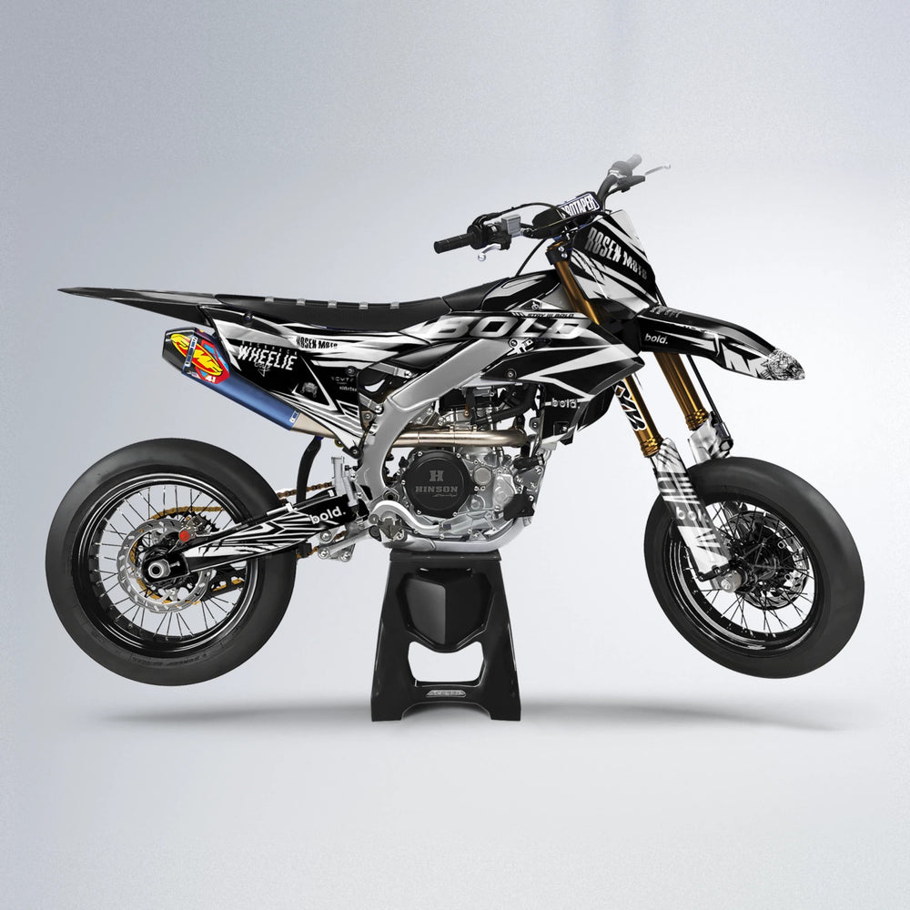 SEBBE ROSEN Yamaha YZF SM supermoto graphics kit in White