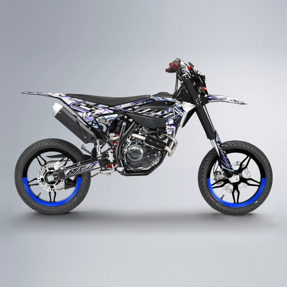 SERPENT Beta supermoto graphics kit in Blue