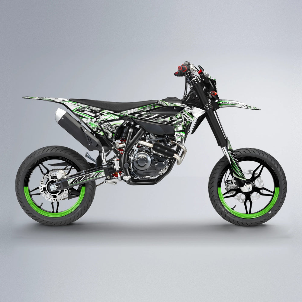 SERPENT Beta supermoto graphics kit in Green
