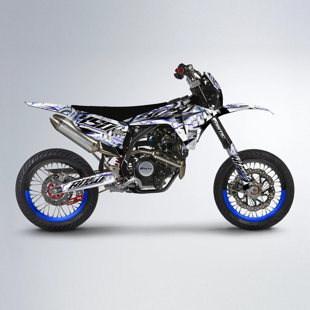 SERPENT Fantic supermoto graphics kit in Blue