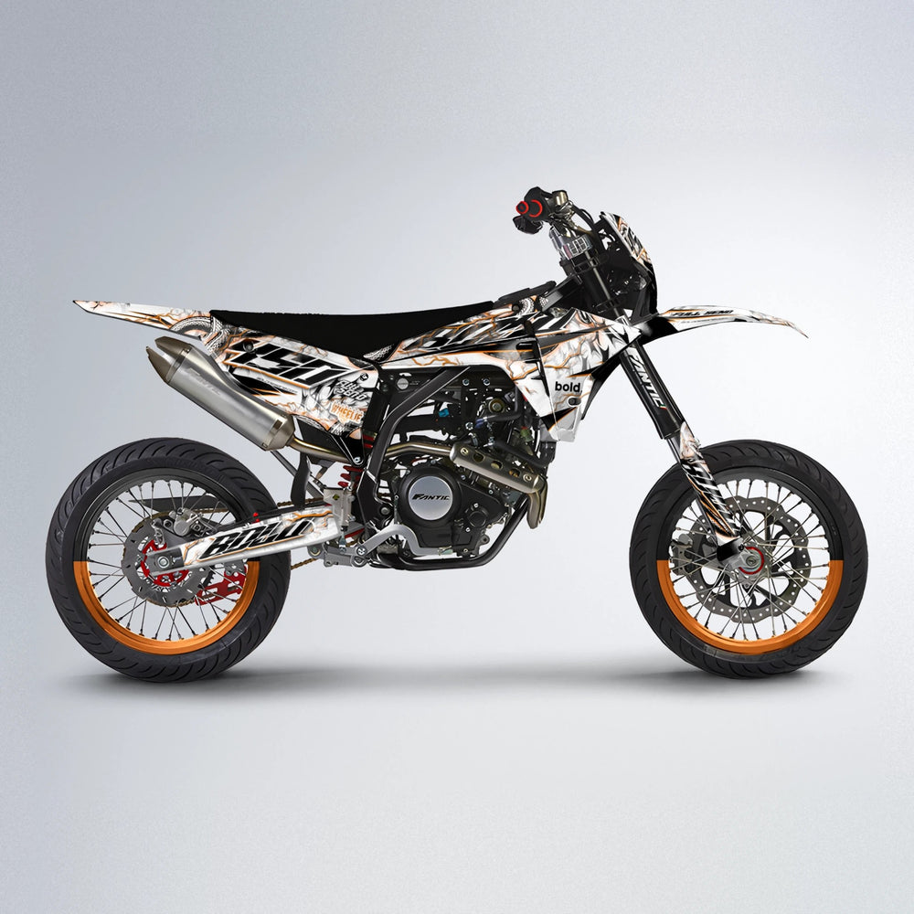 SERPENT Fantic supermoto graphics kit in Orange