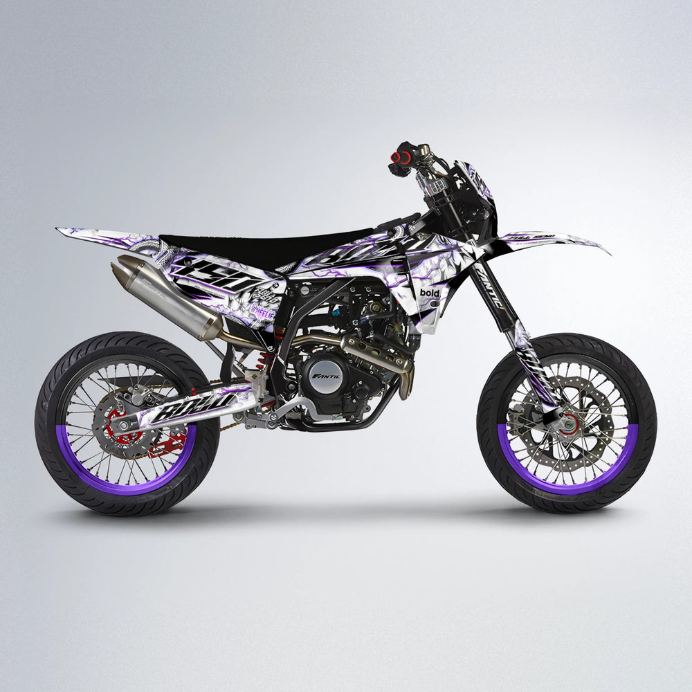 SERPENT Fantic supermoto graphics kit in Purple