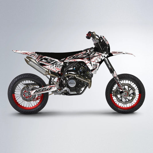 SERPENT Fantic supermoto graphics kit in Red