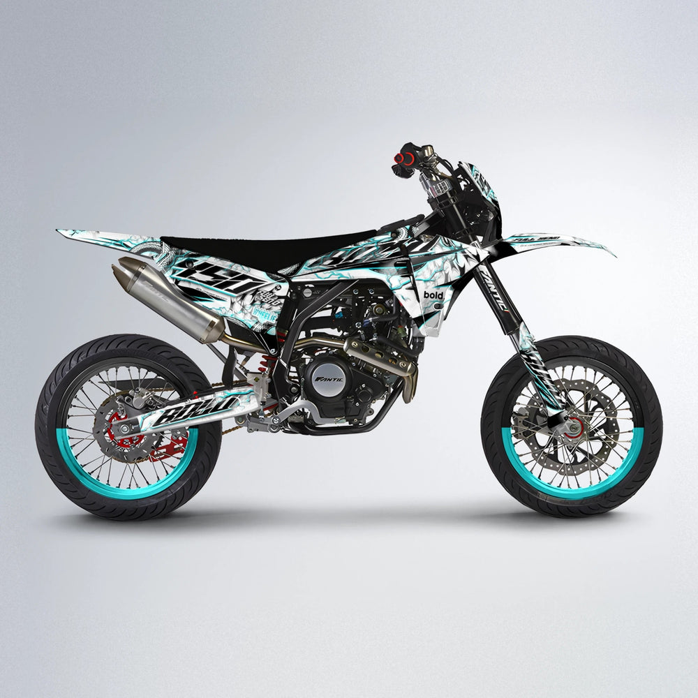 SERPENT Fantic supermoto graphics kit in Teal